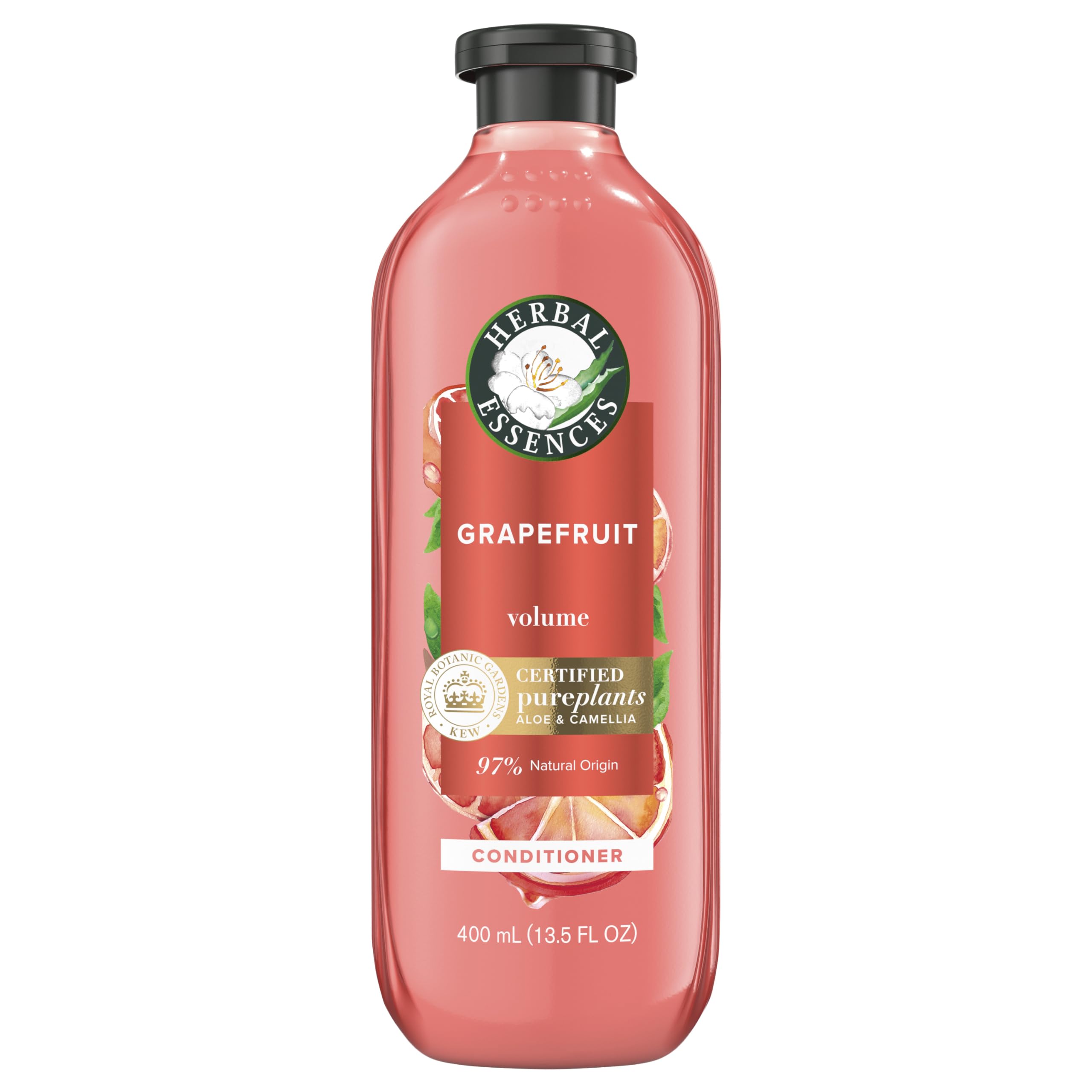 Herbal Essences Grapefruit, botella del acondicionador, volumen ligero y aroma cítrico