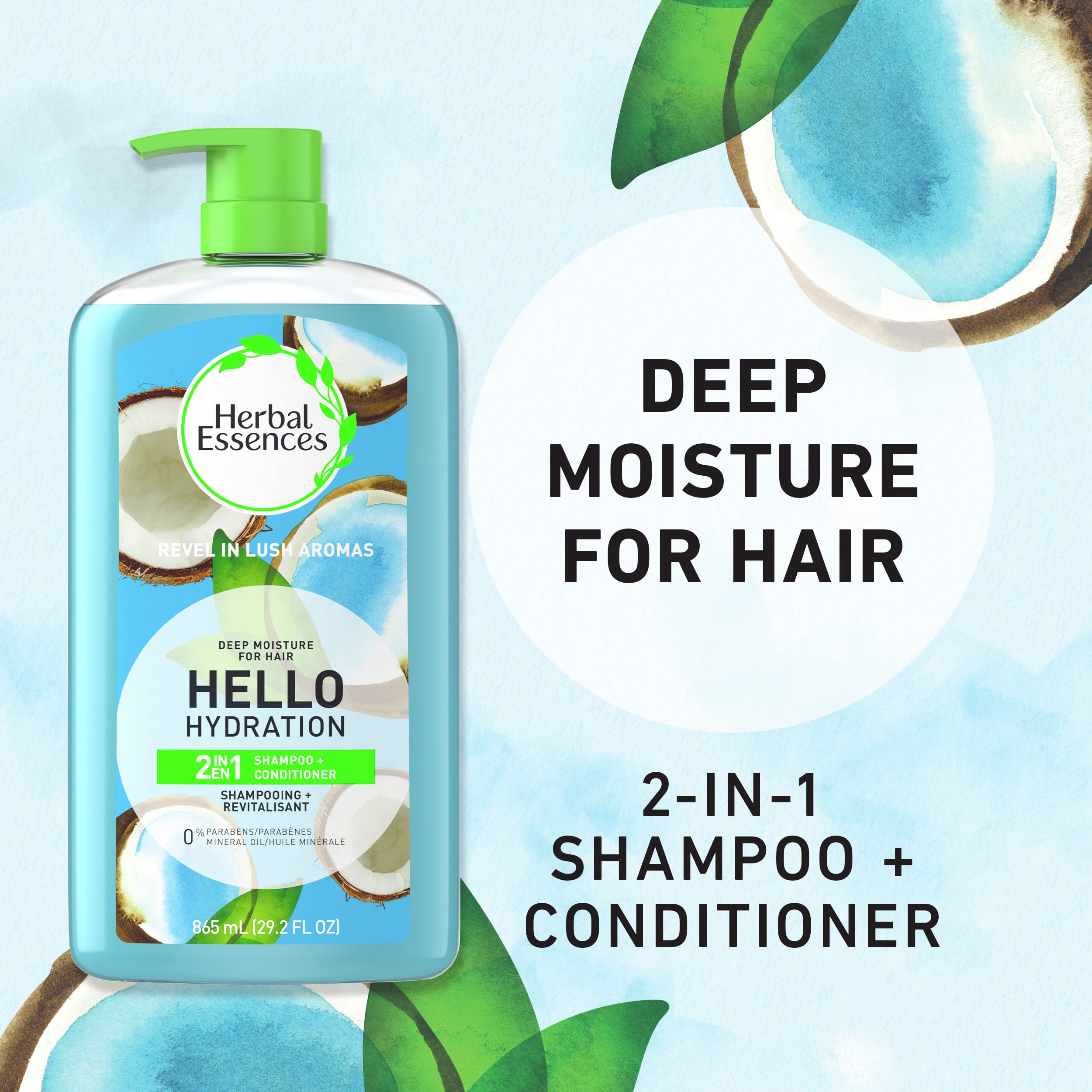 Herbal Essences Hidratación: aroma de coco cremoso que perfuma el cabello.