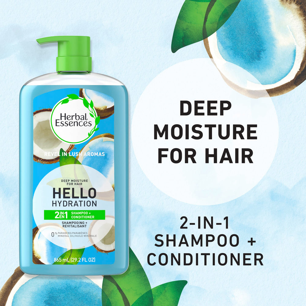 Herbal Essences Hidratación: aroma de coco cremoso que perfuma el cabello.