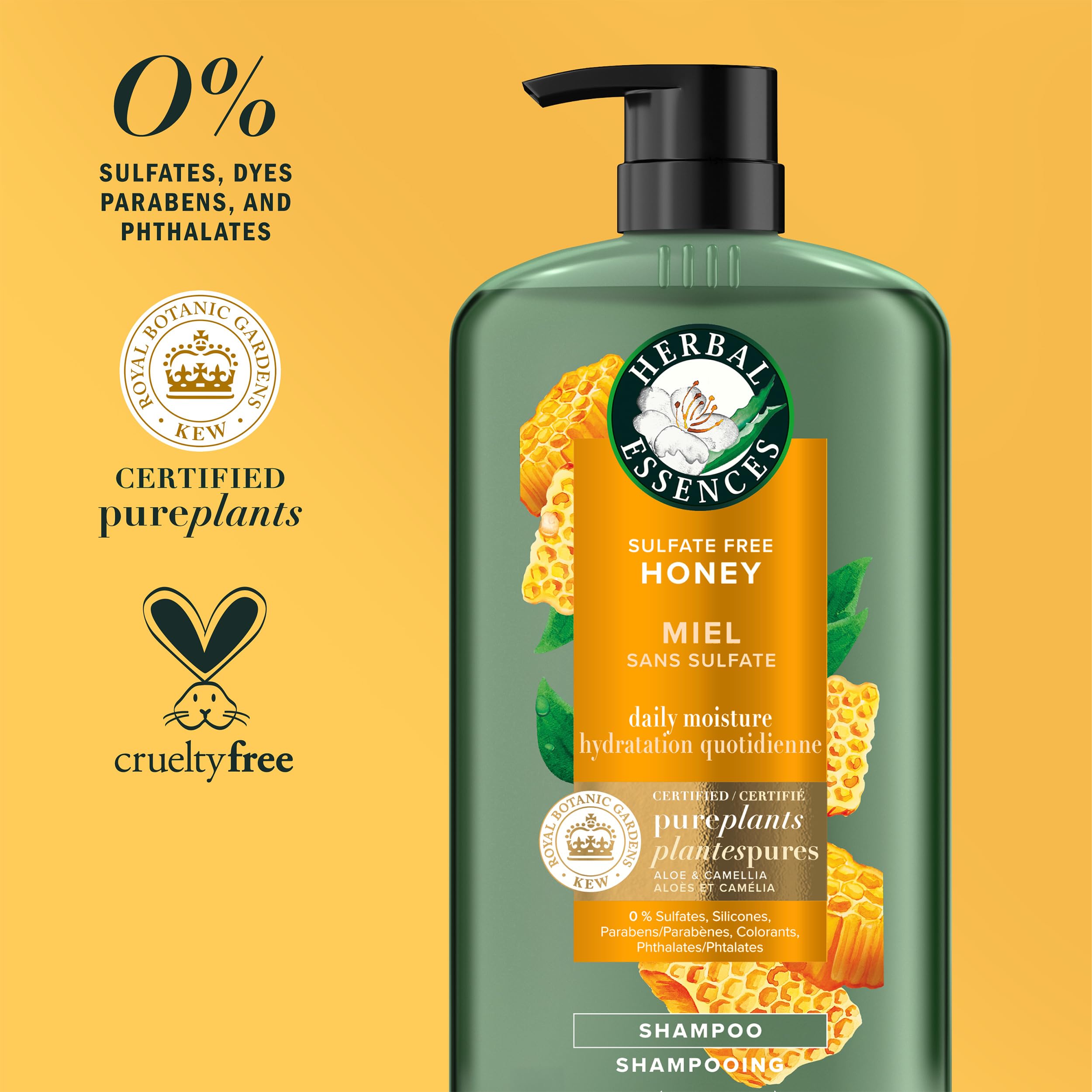 Herbal Essences Honey Daily Moisture, envase reciclable con diseño sostenible