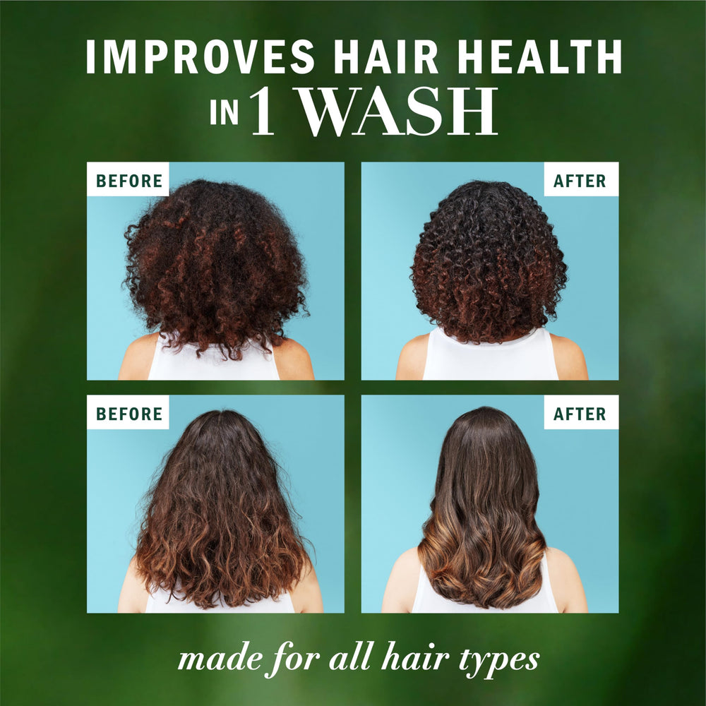 Herbal Essences paraben-free and dye-free formula for gentle cleansing.