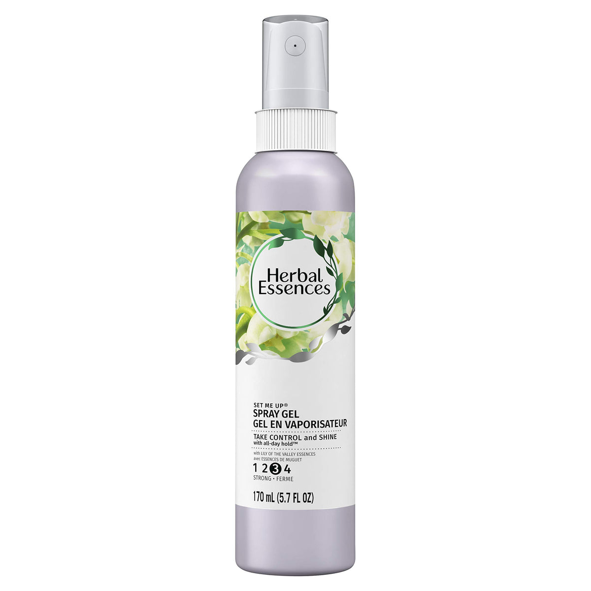 Herbal Essences Set Me Up Spray Gel aporta brillo y fijación duradera para tu peinado.