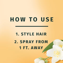 Fine spray mist ensuring light, even coverage for volume