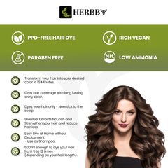 HERBBY 9 herbal extracts illustration showcases nourishing formula