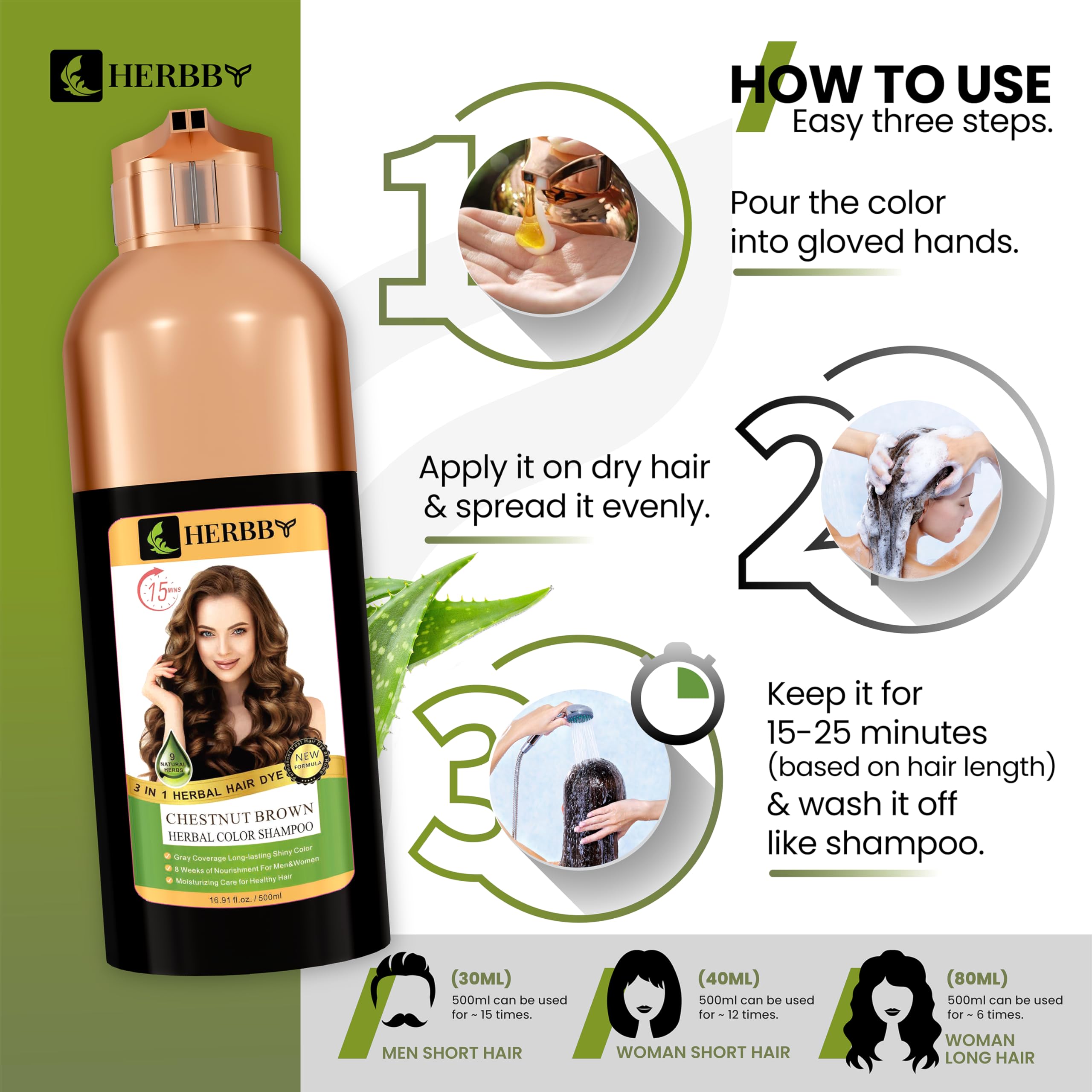 HERBBY 9-herbal-extracts ingredients list emphasizes nourishing formula.