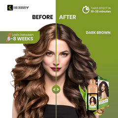 HERBBY gray hair coverage transformation highlights natural-looking even color