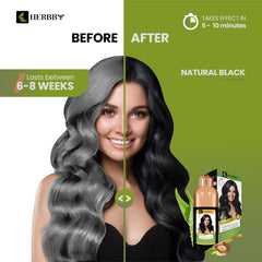 HERBBY bottle close-up highlighting at-home color application