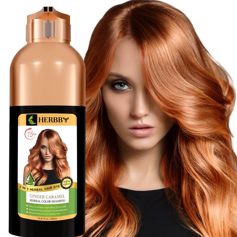 HERBBY Hair Color Shampoo provides gray coverage with natural-looking results.