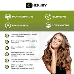 HERBBY 9-Herbal-Extracts formula nourishes and strengthens hair.