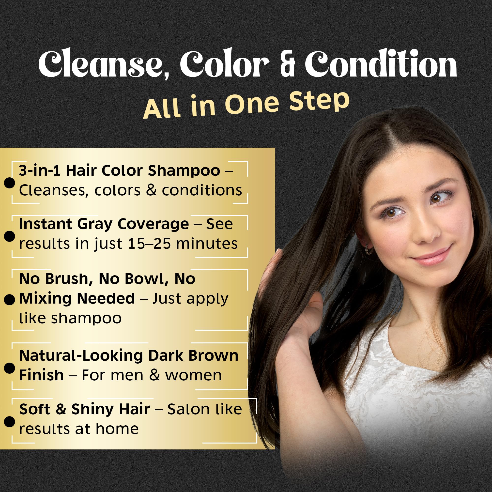 Herbishh 3-in-1 dye shampoo bottle demonstrates at-home coloring