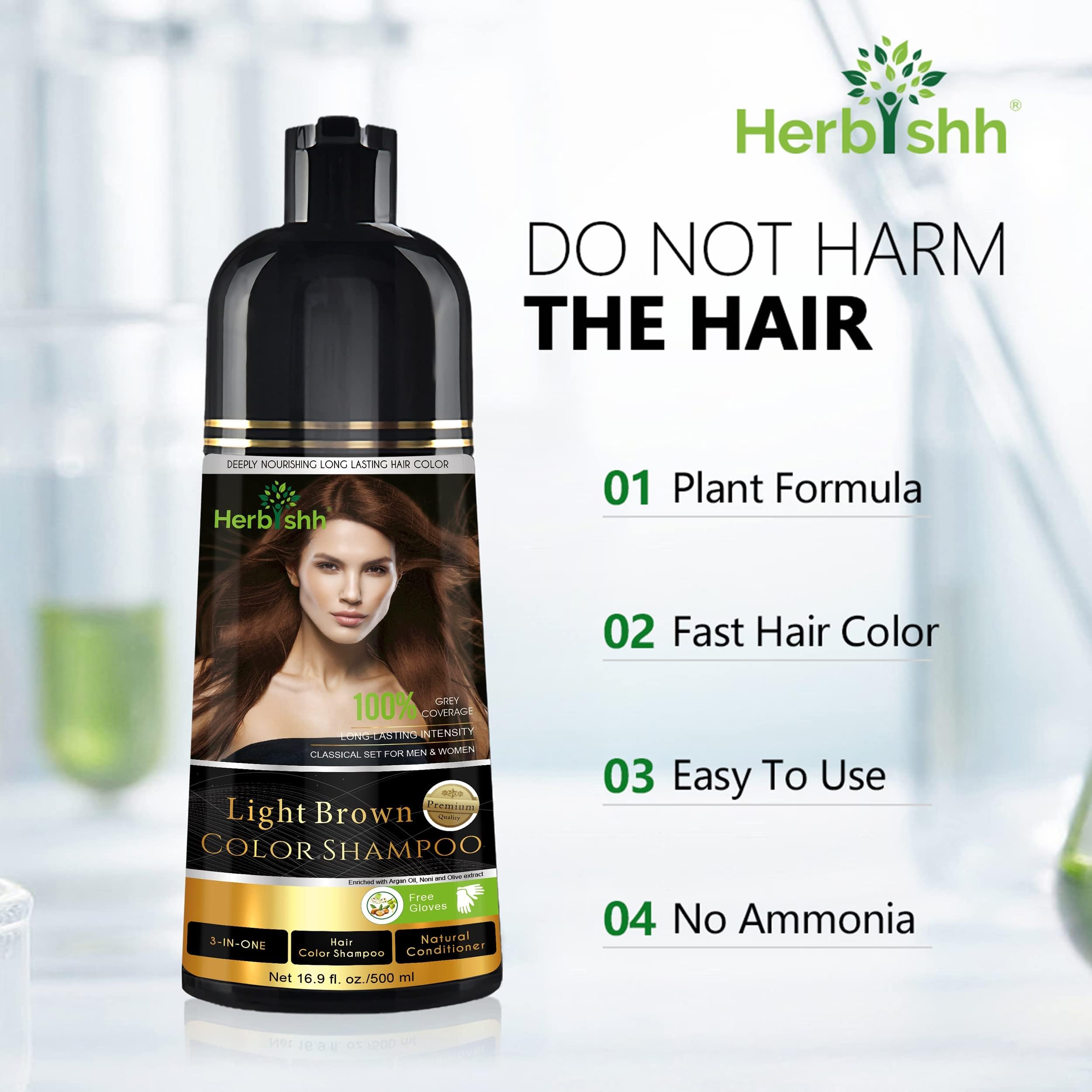 Herbishh 500 ml bottle supports multiple at-home colorings.
