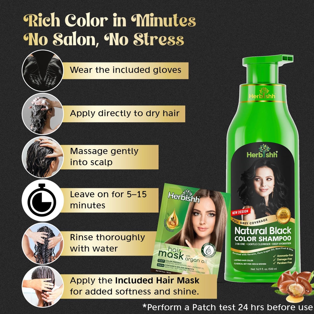500ml Herbishh bottle on shelf as budget-friendly at-home color
