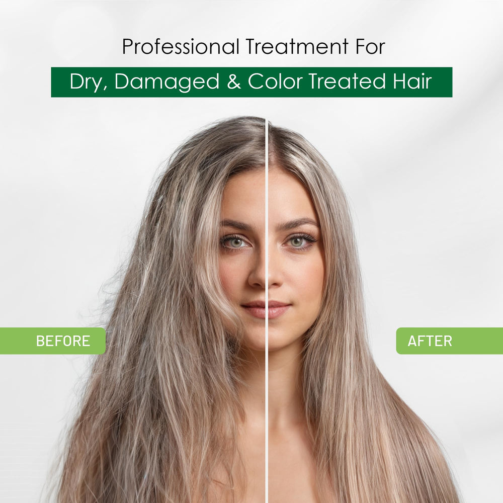 Brillo sedoso gracias a la mascarilla Argán Herbishh para cabello dañado.