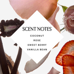 Rose petals visible in Coco Rose Body Polish for a soft floral scent.