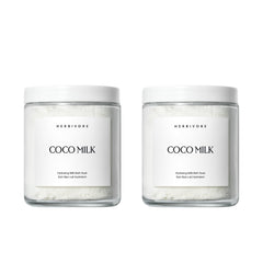 HERBIVORE Coconut Milk Bath Soak 2-pack ready for hydrating skin after a long day