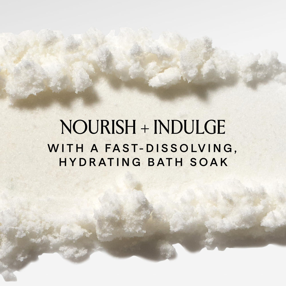 HERBIVORE Coconut Milk Bath Soak creamy texture creates a smooth, soothing soak