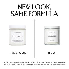 HERBIVORE Coconut Milk Bath Soak pour into bath demonstrates quick-dissolve hydration
