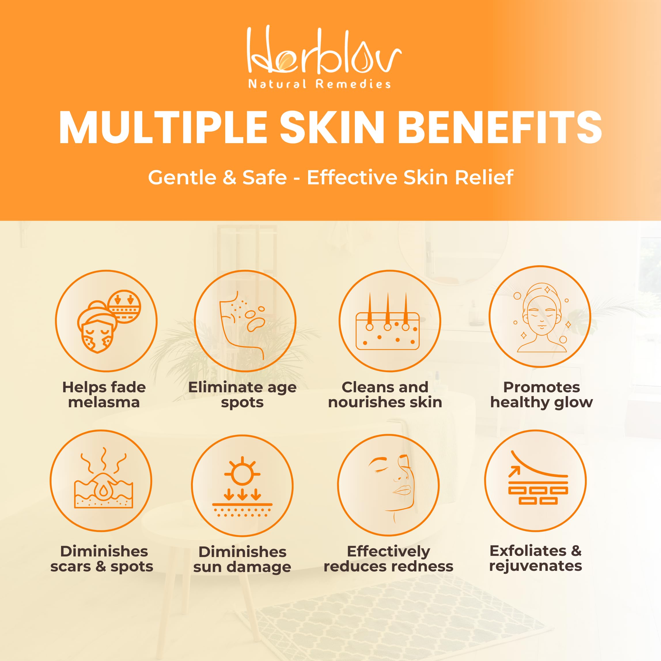 Herblov Ducha con Cúrcuma: tono dorado y aplicación suave para piel uniforme.