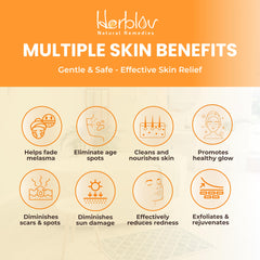 Herblov Ducha con Cúrcuma: tono dorado y aplicación suave para piel uniforme.