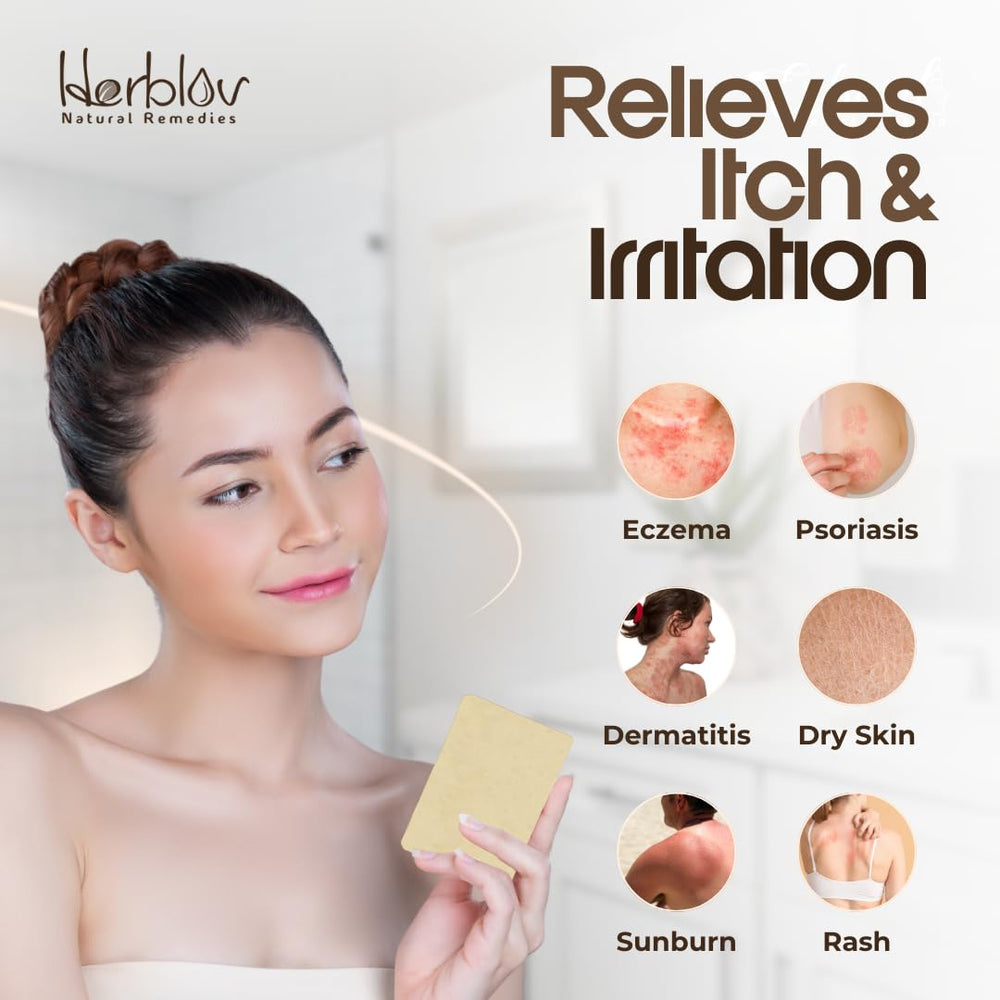Herblov Jabon sin perfume para piel sensible, ideal para bebés y niños.
