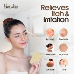 Herblov Jabon sin perfume para piel sensible, ideal para bebés y niños.