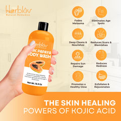 Herblov Kojic Acid Soap foamy lather highlights gentle daily cleansing.
