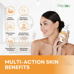 Aplicación facial suave de Herblov para un brillo natural