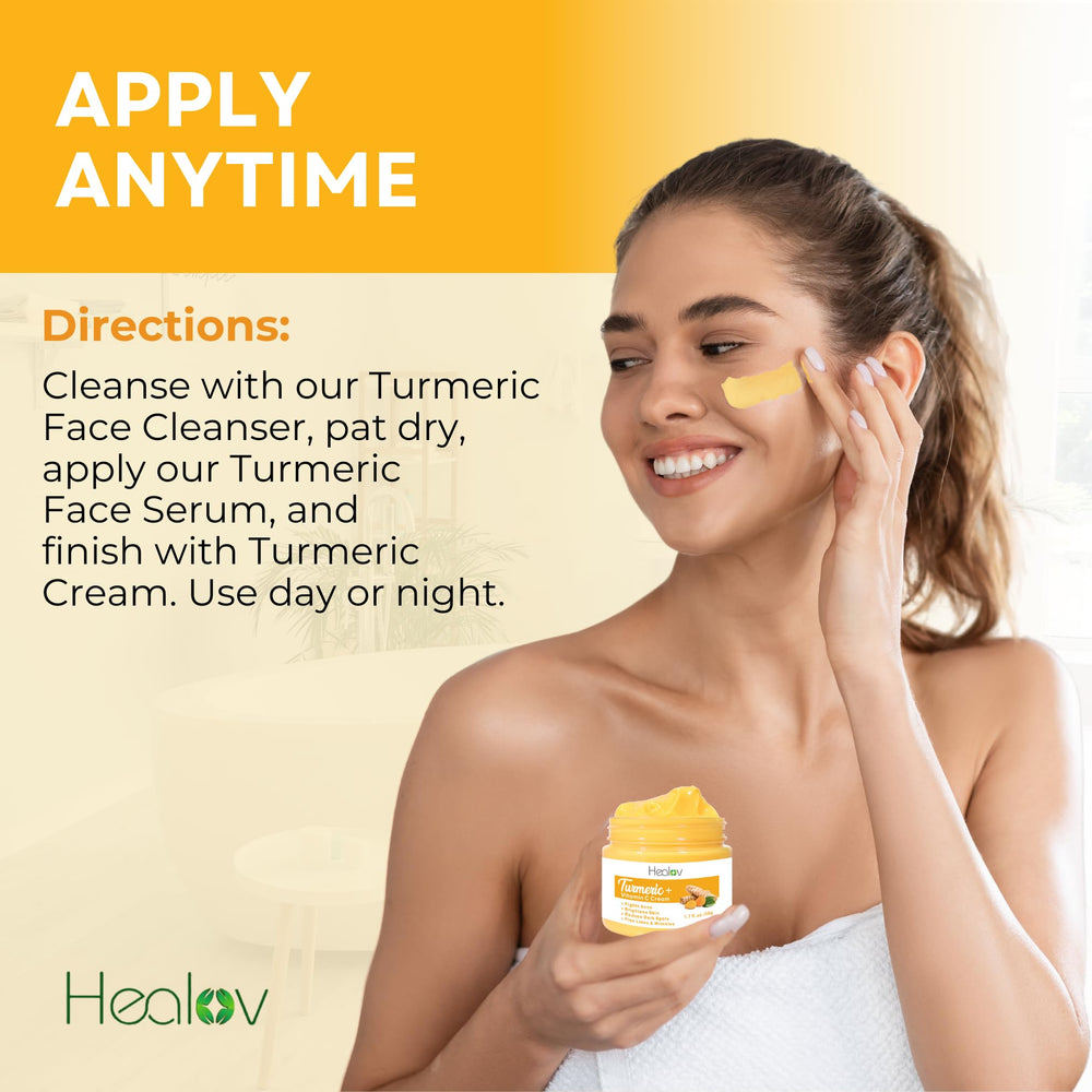 Herblov turmeric cream packaging highlights USA-made, phthalate-free formula.