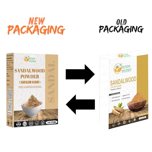 Herbs Botanica chandan sandalwood powder texture is fine and smooth for mixing.