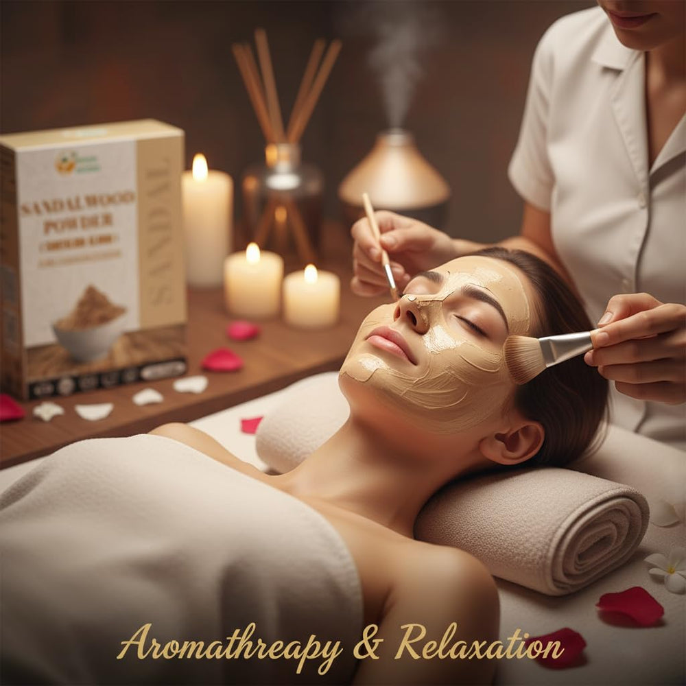 Mascarilla facial con sándalo de Herbs Botanica para limpieza suave