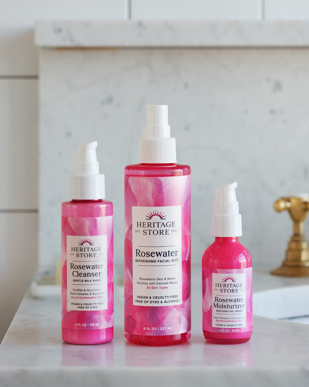 Heritage Store agua de rosas: ritual rápido de aromaterapia para bienestar.