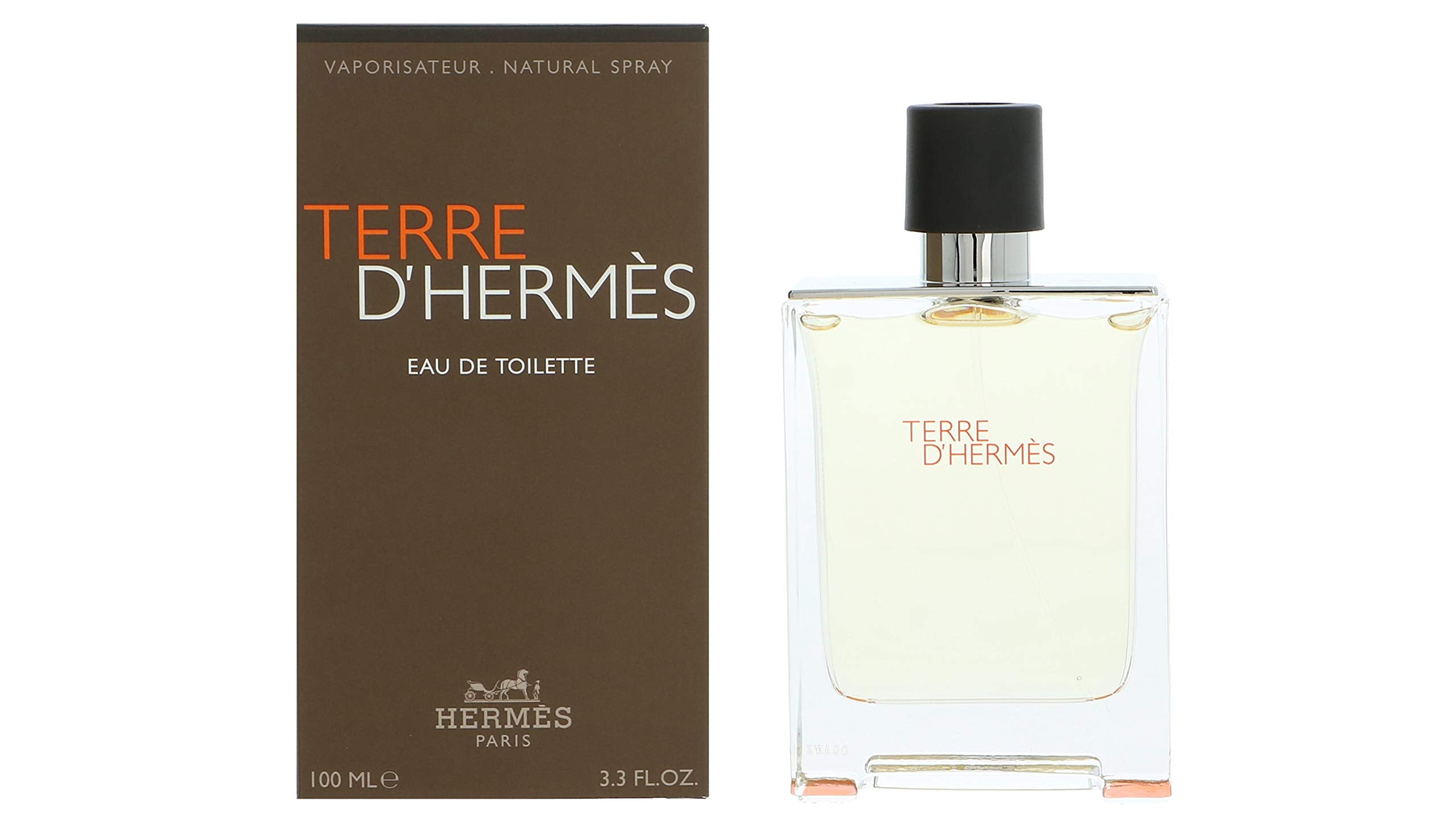 Hermès Terre D’Hermès bottle angled view, ideal for daily wear and signature scent.