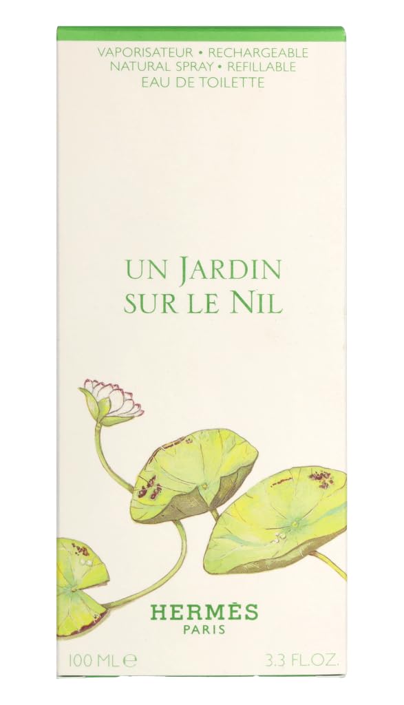 Hermès Un Jardin Sur Le Nil EDT cap close-up showing premium design.