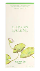 Hermès Un Jardin Sur Le Nil EDT cap close-up showing premium design.
