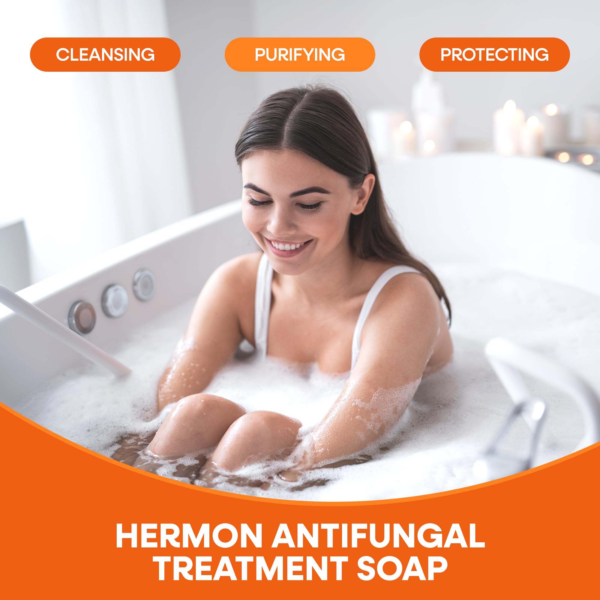 Hermon Antifungal Soap Bar for underarms and groin daily cleansing