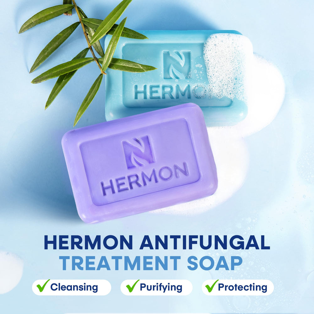 Hermon foamy suds—rich lather after gym showers.