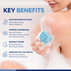 Hermon Antifungal Soap bottle and bar—multi-use body and face care.