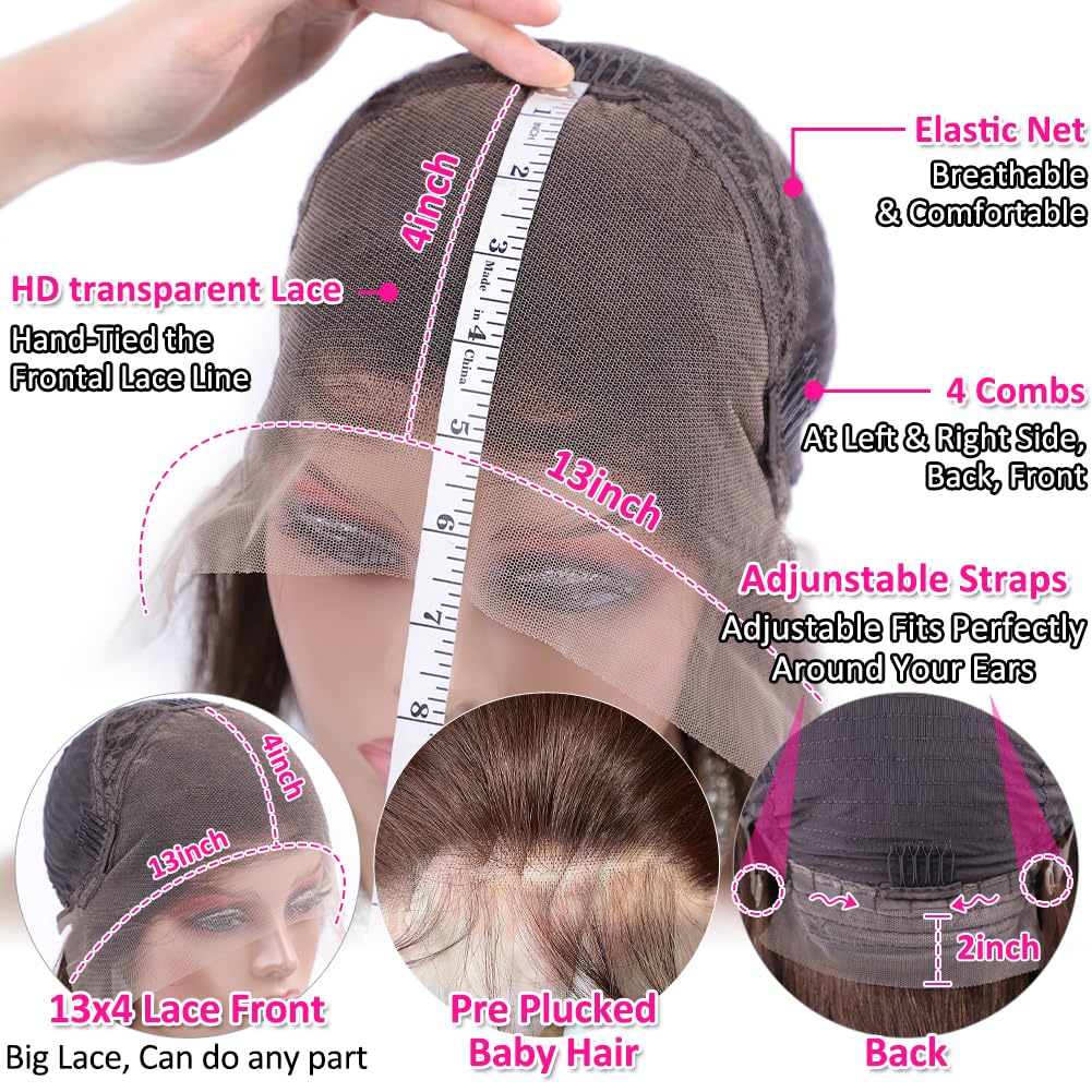 Hermosa lace front wig in chocolate brown with soft, durable hair for reusable styling.