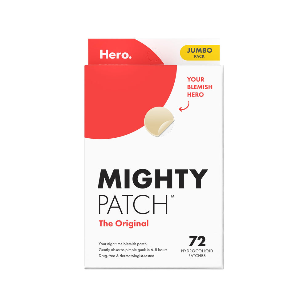 Hero Cosmetics Mighty Patch Original, parche acne que absorbe secreciones para piel más clara.