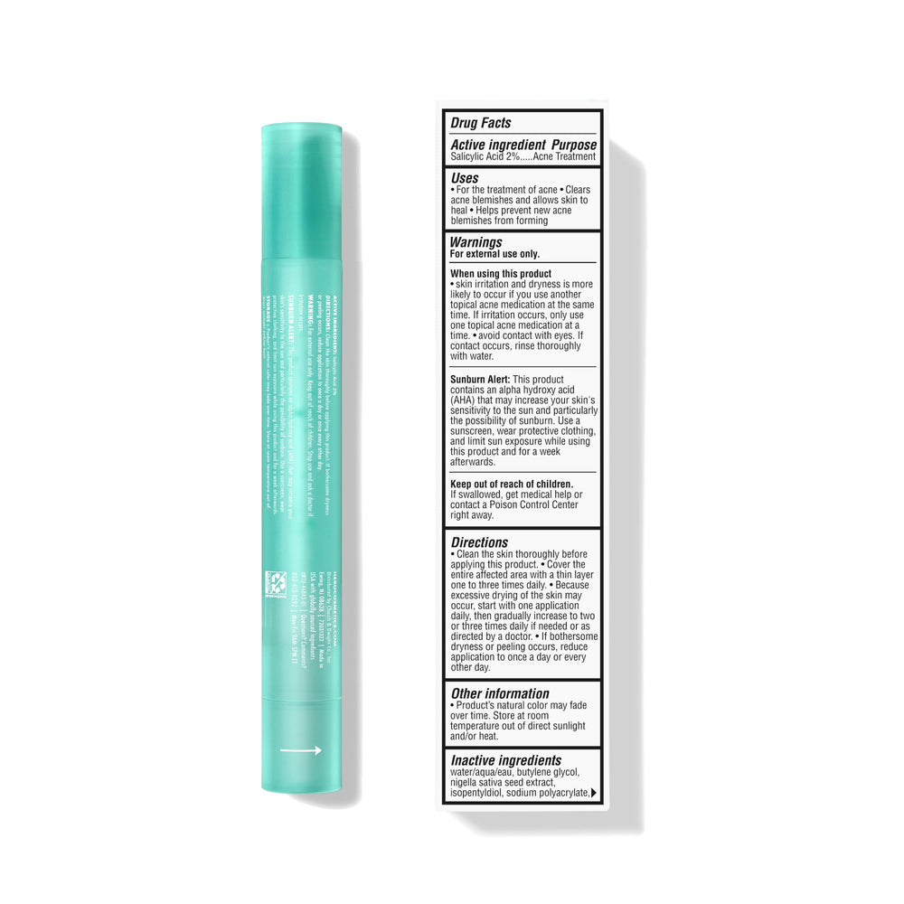 Hero Cosmetics Pimple Correct pen twist-cap mechanism enabling precise dosing on pimples