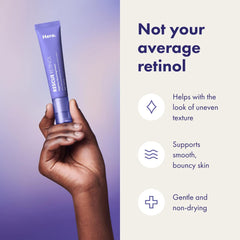 Aceite de squalane en Rescate Retinol ofrece hidratación ligera y calmante