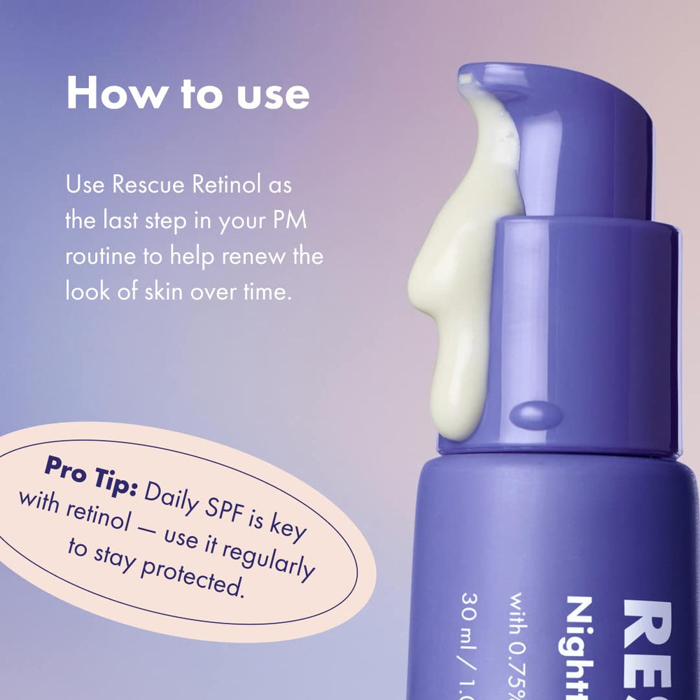 Piel sensible: Rescate Retinol es suave y tolerable