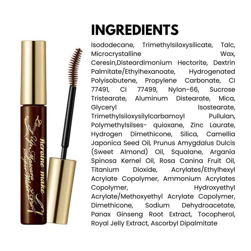 Made in Japan, trusted waterproof mascara by Heroine Make.