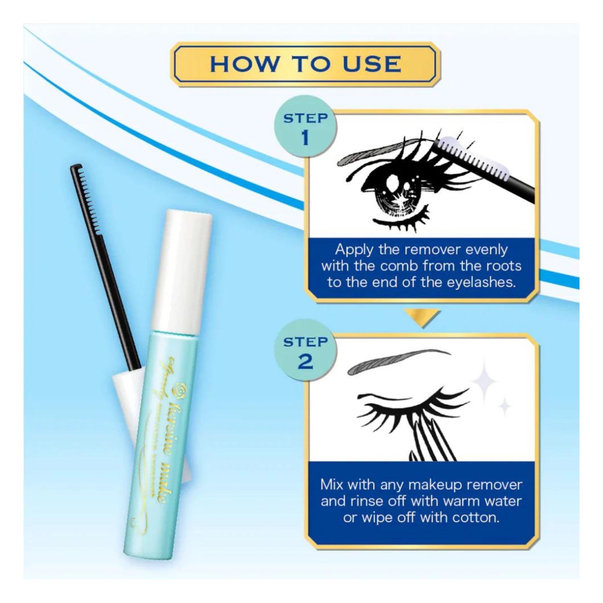 Heroine Make desmaquillante rápido para ojos: disuelve rímel resistente con precisión