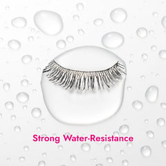 Heroine Make mascara waterproof test image demonstrates water resistance