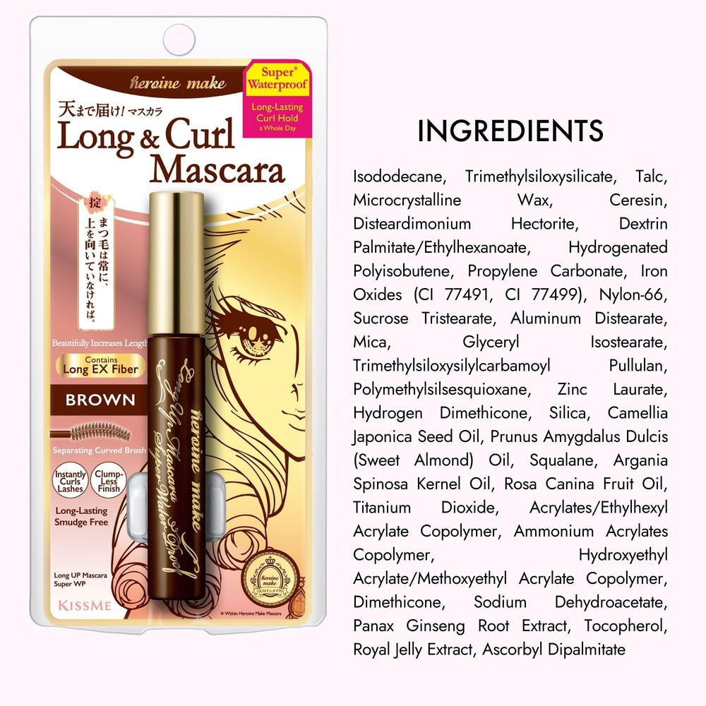 Heroine Make Long Up Mascara: aceite de camelia para nutrir las pestañas