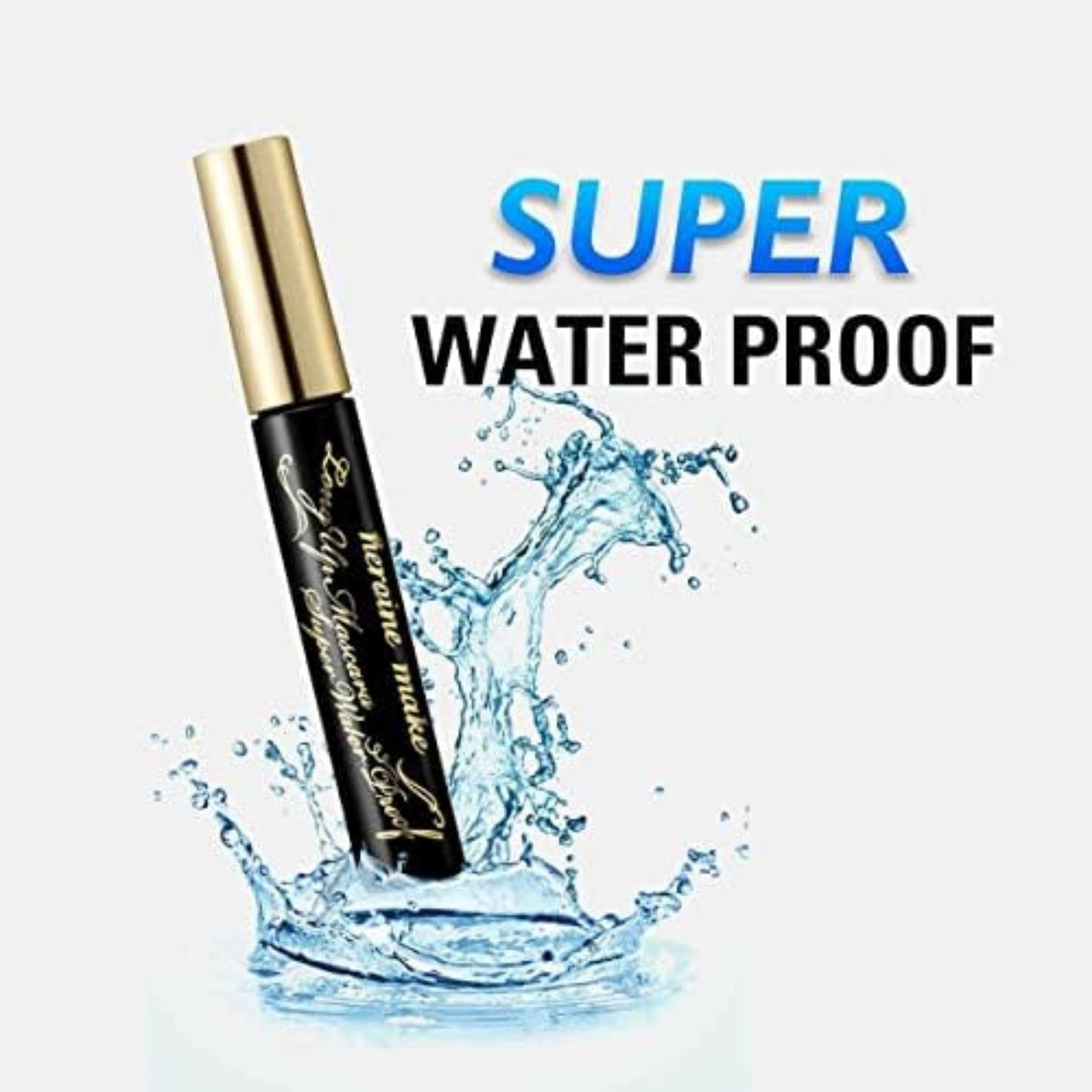 Heroine Make Waterproof Mascara brush application for precise coating