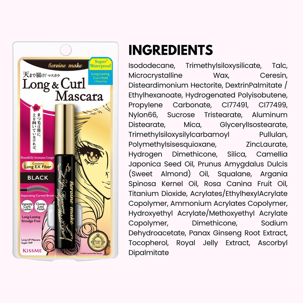 Heroine Make Waterproof Mascara made in Japan with reliable quality