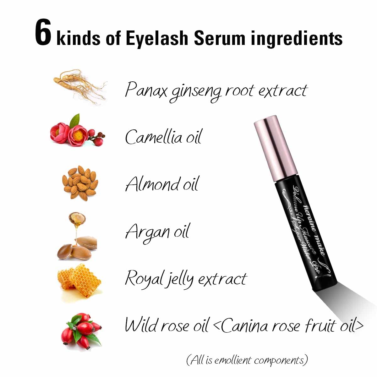 Heroine Make waterproof formula resists tears and sweat, preventing smudges.