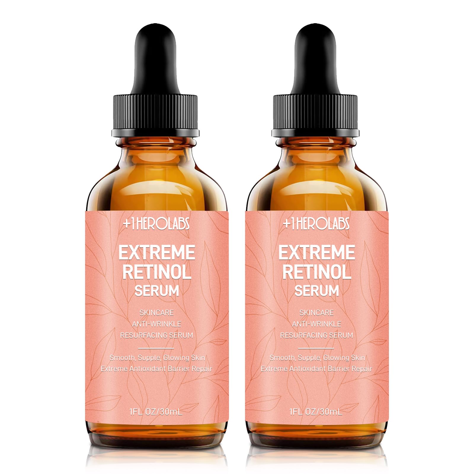 Frasco de Herolabs Retinol Serum en vidrio para uso diario